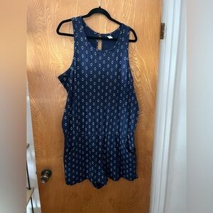 Old Navy Navy Blue Patterned Women's Shorts romper XL